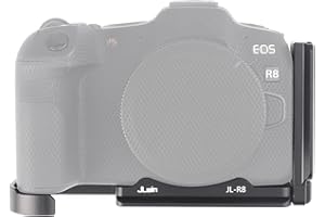 FOTGA Płyta szybkiego zwalniania L wspornik do aparatu Canon EOS R8 i RP, wysuwana płyta podstawy do statywu Arca-Swiss, pionowa płyta do stabilizatora DJI RS2/RSC2/RS3/RS3 PRO/RS3 Mini (wspornik L)