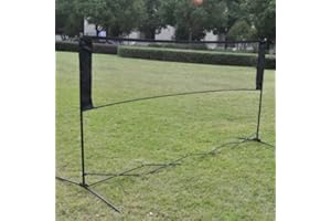 ‎STARNEARBY Starnearby Badmintonnetz, Tennisnetz, Netzgarnitur Kombi für den Garten, quadratisch, Standard (Grün)(Ohne Regal)