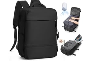 SZLX Sac à Dos Sous Vide Voyage 40x30x20 avec pompe Bagage Cabine Ryanair Wizz air Sous Vide, Sac à Dos Voyage Cabine 40x20x25 Bagage à Main 45x36x20 Easyjet Sac à Dos Ordinateur Portable Femme Homme