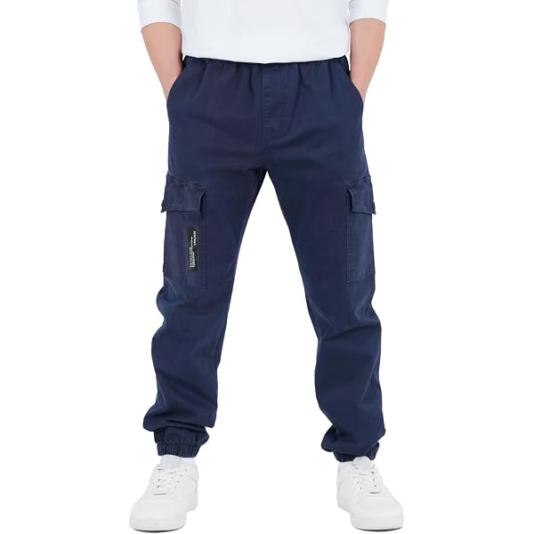 Pantalon Jean Garçon Taille Élastique - Denim Extensible Confortable - Pour Enfants 2-12 Ans - Résistant Lavages