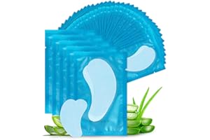 Lunamoon Cerotti per Estensioni Ciglia Eyelash Pads Occhio Patch Extension Ciglia Pads Occhi da Ciglia Finte Eye Gel Patches for Eyelash Extension 50 Paio (BLUE COLOR)