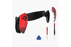 GODT GAME Replacement Shell Plate for PS5 PlayStation Portal Remote Player, Rear Shell Case and Front Grip casing, non-slip coating (Case Only) - Red Spider