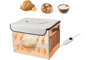 Ambesty Scatola per la Fermentazione del Pane, per Pane con Riscaldamento e Sensore di Temperatura NTC, Catola Lievitatore per Impasti per Casa Panes Pizza Yogurt