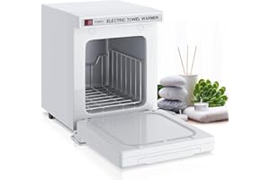 ZILOOK Hot Towel Warmer Cabinet, 176°F Professional Small Towel Warmer, 5 Liter Capacity, 360° Heating, Suitable For Spa, Salon, Gym, Hotel,White