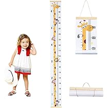 Removable Baby Height Growth Chart Hanging Ruler Measurement Chart Room Wall Dec