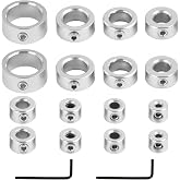 16 Pcs Depth Stops Drill Bits with Hexagonal Wrench, Drill Rings, 3-16 mm, Drill Stop for Woodworking, DIY and Assembly