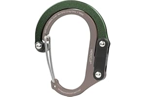 GEAR AID HEROCLIP Karabinerclip und Haken (Klein) für Geldbörse, Kinderwagen und Rucksack (Waldgrün)
