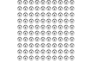 sourcing map 2mm-5mm Rodamientos Bolas 304 Acero Inoxidable G200 Precisión Bolas 3.5mm (200 piezas)