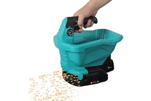 UOEONR Akku Düngerstreuer für Makita Akku 18V,Universal Streuer, 3,3 L, 6-stufige Drehzahlregulierung,8-stufige Streumengenregulierung, Akku-Handstreuer für Dünger, Samen,Erde oder Salz nutzbar,Ohne Akku (A)
