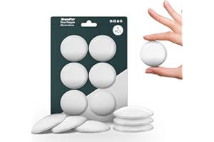 shinfly Butee de Porte，6 Pièces Arret de Porte Autocollant Blanc (40 x 8 mm)，Stop Porte Pour la Protection Poignée Porte，Idéal pour La Chambre, La Salle de Bain et la Cuisine,Bloc Porte