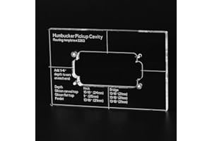 Musiclily Pro CNC Dokładny Akryl Przetwornik Humbucker Pickup Routing Template Szablon do Gitary Elektrycznej Korpus