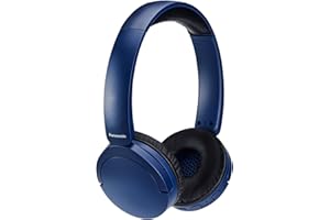 Panasonic HF630B, Street Auriculares Inalámbricos, Supraurales, Micrófono Integrado, Bluetooth 5.3, Multipunto, Diseño Giratorio, hasta 72 Horas De Reproducción, USB-C, Azul