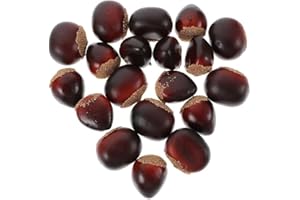 Fituenly 20 Pezzi di Castagne Artificiali Ornamenti Natalizi Finti Castagne Modella Noci Artificiali Decorazioni per Alberi di Natale Decorazioni per Matrimoni