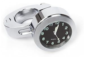 VORCOOL Mini Impermeable 7/8"Accesorio de la Motocicleta Moto Manillar Montaje Reloj Digital