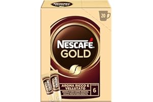 NESCAFE NESCAFÉ Gold Caffè Solubile, 20 Bustine 34g, packaging may vary