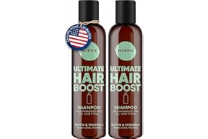 Moerie Ultimate Hair Growth Shampoo – For Longer, Thicker, Fuller Hair - Vegan Friendly Volumizing Products – Paraben & Silicone Free – Reverse Hair Loss – 8.45 fl oz, Double Set