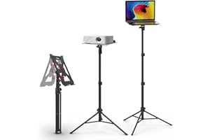 ULANZI Projector Stand Floor, Multifunctional Laptop Tripod, 60cm-152cm Adjustable Height, Foldable Laptop Floor Stand for Outdoor, Office Home, Stage, Studio | 3kg Capacity