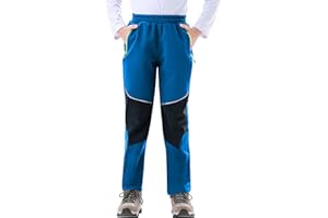 Zoofly Pantaloni Sci Bambino Pantaloni Impermeabili Ragazzo, Pantaloni Inverni Neve Softshell Pantaloni da Escursionismo per Bambini con Fodera