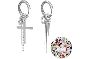 BJPERFMS Boucles D'oreilles BTS, Kpop BTS Boucles D'oreilles, Bangtan Boy Boucles D'oreilles, Boucles D'oreilles en Chaîne, Bijoux BTS, Cadeau pour Army