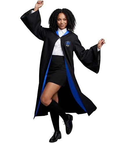 Harry Potter Rubies – Costume Classico Corvonero Per Bambini, Taglia 8-10 Anni (Tunica Con Cappuccio E Spilla)