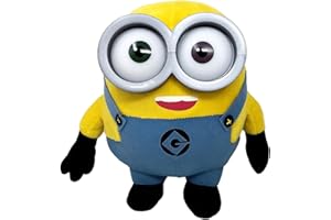 Play by Play Minions Rise of Gru Minions - Peluche de los Minions (Bob, Otto, Kevin, Stuart, Dave con ojos de PVC, 30 cm)