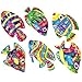 Produktbild German Trendseller® - 72 x Glitzer Sticker - Regenbogen Fische -  Sticker Set für Kinder