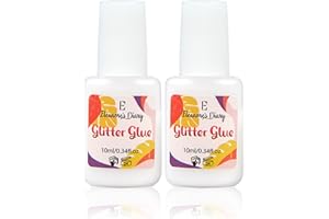 Eleanore's Diary 20ml Art Glitter Glue, Odourless & Non Toxic, Skin Glue for Chunky Glitter Makeup, Beach Parties, Carnival, Christmas, Cosplay, Halloween, Gemstones