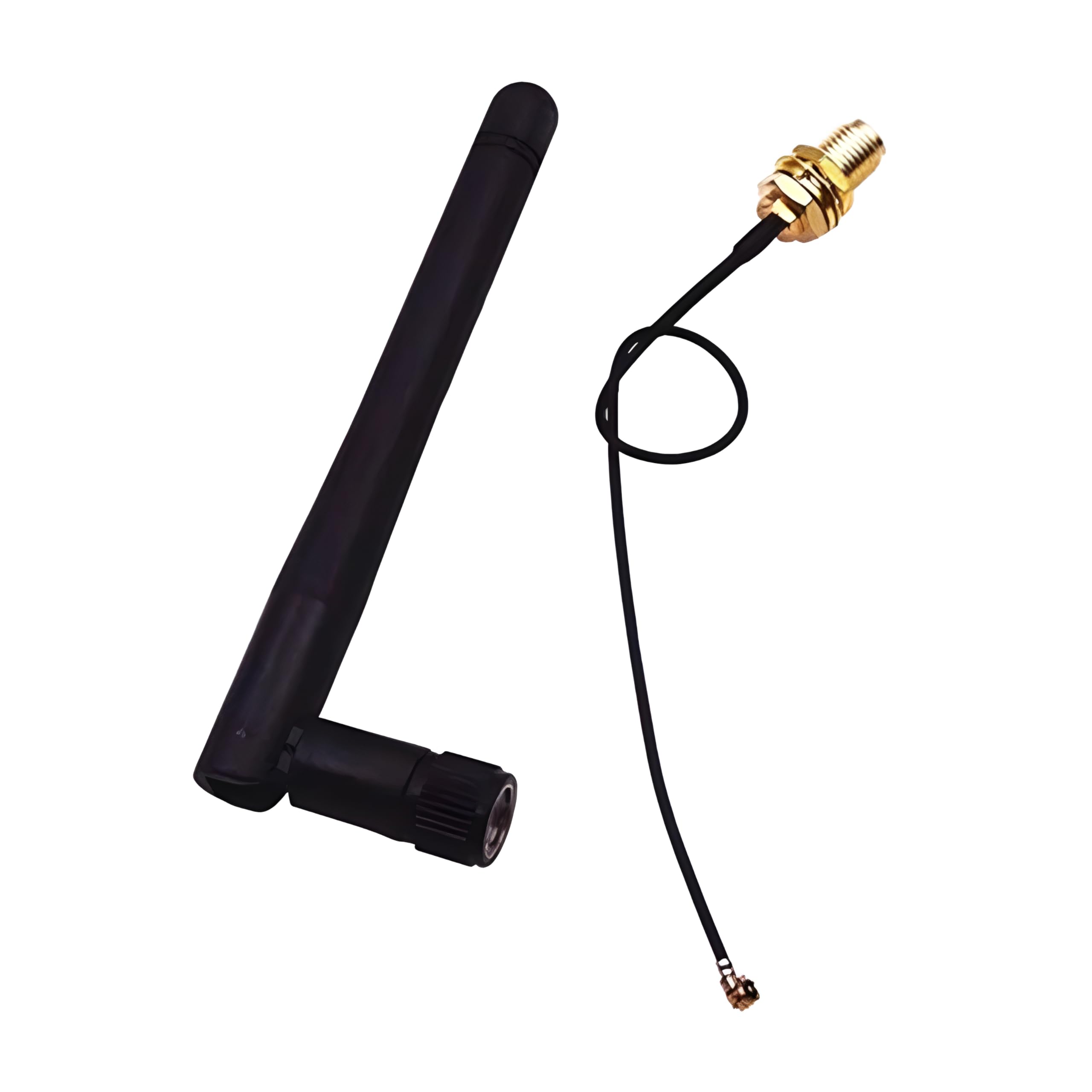 Hexonix 2.4G Antenna Folded Bluetooth WiFi Module ZigBee SMA to IPEX Feeder line 2.4GHz Antenna for IEEE802.11n WLAN System