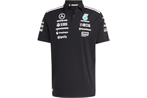 adidas Hombre Mercedes - AMG Petronas Formula One Team Team Polo Black Men