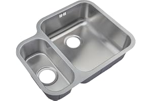 Grand Taps Kitchen Sinks Under Counter Mount 1.5 Bowl Satin Finish (D12R)