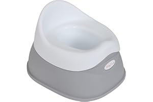 Babycurls Deluxe Steady Potty with Non Slip Grip Feet and Removable Bowl Seat - Easy to Clean Loo Training for Kids Toddlers Infants Practical Lightweight and Portable with High Back