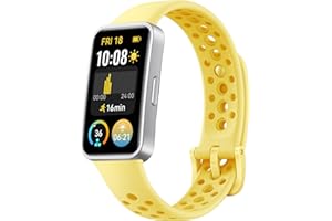 HUAWEI Band 9, 1.47”AMOLED, Larga Duración de 2 semanas, Ajuste de Brillo Automático, Mayor Precisión de Medición, Altamente Compatible,100 Modos de Entrenamiento Diferentes, Amarillo