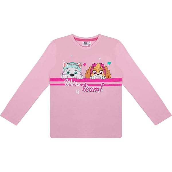 Minymo Mädchen Langarm T-Shirt – Weich & Dehnbar Mit PAW Patrol Druck