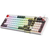 Rampage LOYAL USB Hot Swap RGB Red Switch Mekanik Gaming Oyuncu Klavye (Beyaz/Gri)