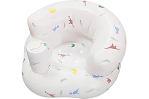 BAGUBDR 1 PC Baby Inflatable Seat, Soft Blow Up Chair for Toddlers, Comfortable Inflatable Baby Chair for Sitting Up, Foldable Infant Seat for Travel Home Use