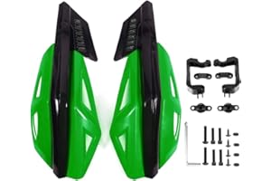 KIMISS paramano moto, manubrio moto paramani 7/8in 22mm ABS protezione anticaduta universale per moto bici elettrica scooter(verde)