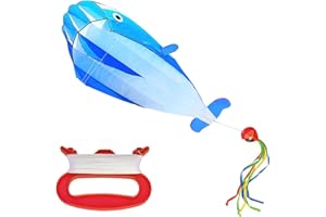 Darryy Cerf-volant pieuvre pour enfants, 550 x 120 cm, avec cordon de 100 m, pour enfants à partir de 10 ans et adultes
