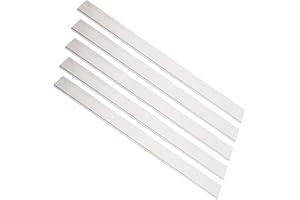 COYOUCO 5 Pcs Barres Plates en Aluminium, 2Mm D'Épaisseur 500Mm Longueur Barre Plate Carrée en Aluminium, 6061 Plaque Plate À Usage Général pour L'Artisanat Industriel,30mm
