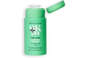 REVOLUTION SKINCARE LONDON Revolution SKin, Pore Player Clarifying Toner, Tonico Viso Purificante con Acido Salicilico, Esfolia Delicatamente, Vegano e Cruelty-Free, 150ml