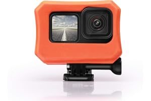 HLEESH Floaty for GoPro 11 Hero10 Hero 9 - Float Housing Case Cover for Camera Anti-sink Floating Accessory - Orange