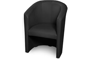 moebel-eins ABIZA Cocktailsessel, Material Kunstleder, schwarz