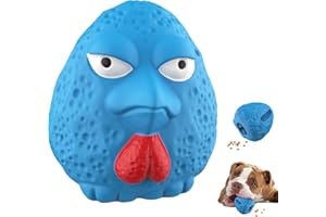 RUXAN Indestructible Dog Toys for Aggressive Chewers, Dog Treat Dispensing Interactive Toy, Toughest Natural Rubber Beef Flavor Dog Toys for Medium / Large Dogs Chew, Chase and Fetch