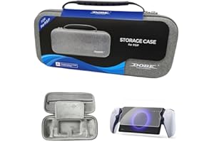 AZURAOKEY kompatibel mit PS-Portal-Zubehör, Handheld-Spielekonsolen, Eva-Hartschalen-Tragetasche und 9H-Härtegrad-Displayschutz aus gehärtetem Glas for Playstation 5 Portal-Zubehör