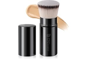 ‎DUCARE DUcare Foundationspinsel – Teleskopierbarer Pinsel mit Deckel, Kabuki-Make-up-Pinsel, Bronzing-Pinsel, Reise-Make-up-Pinsel Geeignet für Foundation, Foundation-Creme und Puder.