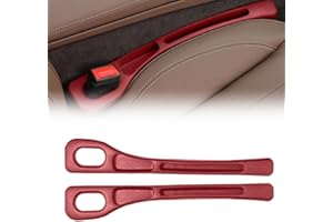 HOIDOKLY 2 Piezas Organizador universal para rellenar huecos en los asientos del coche, Accesorios para el coche, Tapón para rellenar huecos en los asientos con ranura de almacenamiento (Rojo)