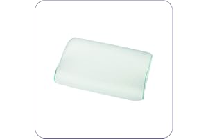 ABAKUHAUS Wiskoelastyczna poduszka konturowa, na ból karku i pleców, Visco, ze zdejmowaną poszewką można prać w pralce, wyściółka piankowa, elastyczna, hotelowa, odporna na śnieg, 50 x 30 cm, biała