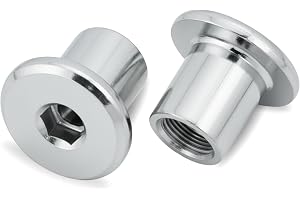 HEXATON Hylsmutter med platt huvud insexhylsa M5 x 13 x 11 mm - 10 stycken - vitförzinkat stål