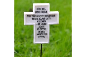 Angraves Special Daughter Memorial Cross Tribute Stick with Message