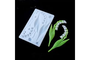 FineInno Fleur Moule Resine,Lily of the Valley Moule Epoxy,Muguet Moule Silicone pour Epoxy Resine Bricolage Coulée Maison Décorations Artisanales