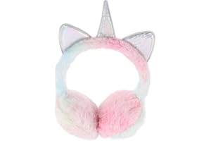 BESPORTBLE Ochraniacze na uszy z jednorożcem, dla dziewcząt, przyjemne uszy, rowerowe, opaska na czoło z uszami zwierzęcymi, ciepłe, wiatroszczelne, ciepłe, pluszowe, delikatne, jak na zdjęciu,